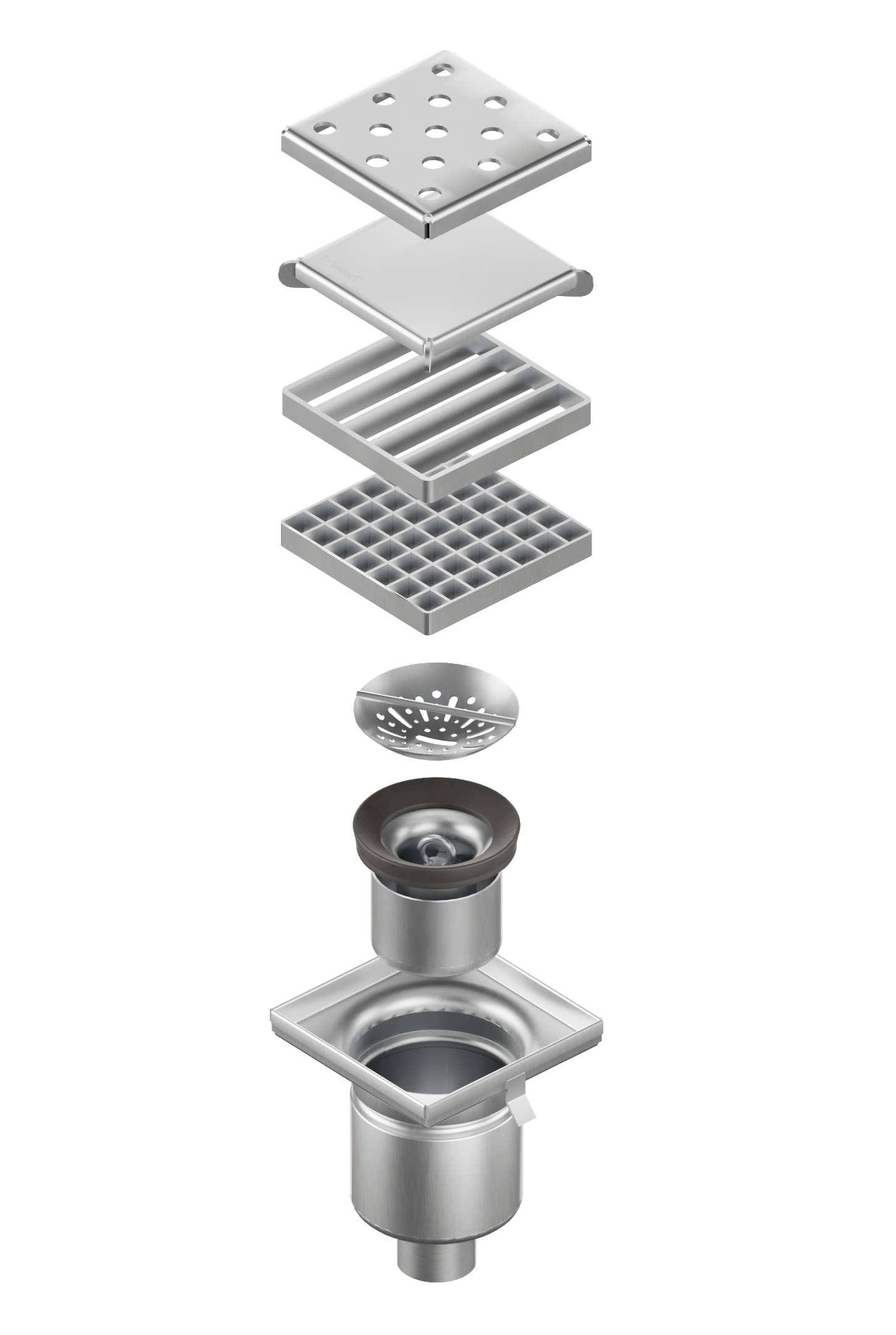 Трап цилиндрический вертикальный выпуск Ду50